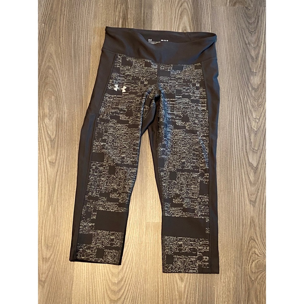 Under Armour Heatgear Compression Mileage Printed Capri #1320380 Women's Medium